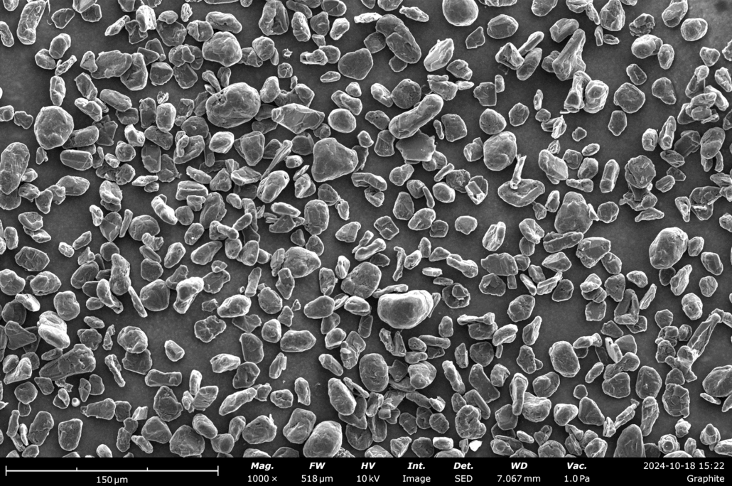  SEM of ABP-200 natural graphite powder