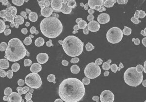 SEM of coated NMC powder